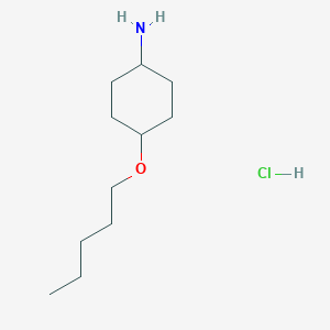 (1r,4r)-4-(Pentyloxy)cyclohexan-1-amine hydrochloride