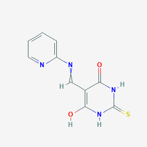 5-{[(Pyridin-2-yl)amino]methylidene}-2-sulfanylidene-1,3-diazinane-4,6-dione