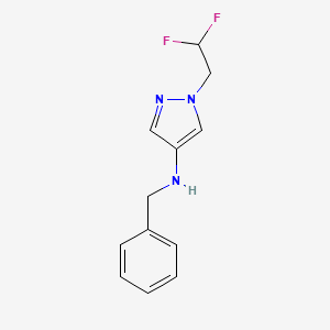 N-benzyl-1-(2,2-difluoroethyl)-1H-pyrazol-4-amine