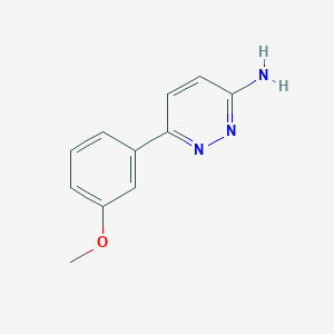 molecular formula C11H11N3O B11728368 6-(3-Methoxyphenyl)pyridazin-3-amine 