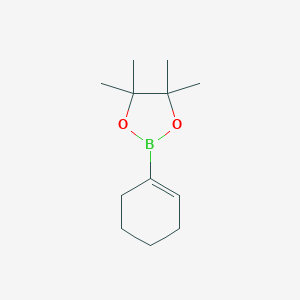 B117284 2-(Cyclohex-1-en-1-yl)-4,4,5,5-tetramethyl-1,3,2-dioxaborolane CAS No. 141091-37-4