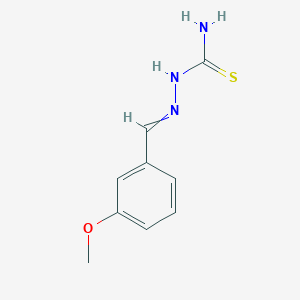 molecular formula C9H11N3OS B11728415 {[(3-Methoxyphenyl)methylidene]amino}thiourea 