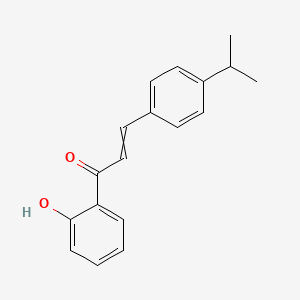 molecular formula C18H18O2 B11728459 1-(2-Hydroxyphenyl)-3-[4-(propan-2-yl)phenyl]prop-2-en-1-one 