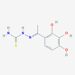 molecular formula C9H11N3O3S B11728493 [(Z)-[1-(2,3,4-trihydroxyphenyl)ethylidene]amino]thiourea 