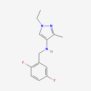 N-[(2,5-difluorophenyl)methyl]-1-ethyl-3-methyl-1H-pyrazol-4-amine