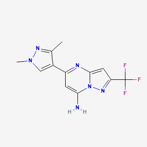 5-(1,3-Dimethyl-1H-pyrazol-4-yl)-2-(trifluoromethyl)pyrazolo[1,5-a]pyrimidin-7-amine