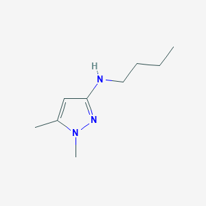 molecular formula C9H17N3 B11728594 N-butyl-1,5-dimethyl-1H-pyrazol-3-amine 