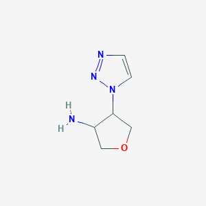 4-(1H-1,2,3-Triazol-1-yl)oxolan-3-amine