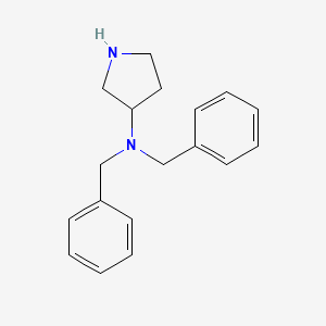 molecular formula C18H22N2 B11728618 N,N-dibenzylpyrrolidin-3-amine 