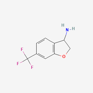 6-(Trifluoromethyl)-2,3-dihydrobenzofuran-3-amine