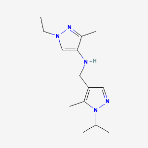 1-ethyl-3-methyl-N-{[5-methyl-1-(propan-2-yl)-1H-pyrazol-4-yl]methyl}-1H-pyrazol-4-amine