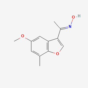 (Z)-N-[1-(5-Methoxy-7-methyl-1-benzofuran-3-YL)ethylidene]hydroxylamine