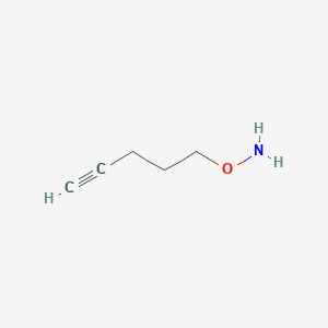 molecular formula C5H9NO B11728672 O-(pent-4-yn-1-yl)hydroxylamine 