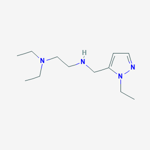 molecular formula C12H24N4 B11728678 [2-(diethylamino)ethyl][(1-ethyl-1H-pyrazol-5-yl)methyl]amine 