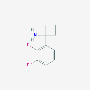 molecular formula C10H11F2N B11728690 1-(2,3-Difluorophenyl)cyclobutanamine 