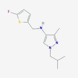 N-[(5-fluorothiophen-2-yl)methyl]-3-methyl-1-(2-methylpropyl)-1H-pyrazol-4-amine