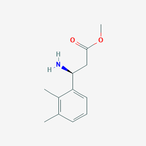 molecular formula C12H17NO2 B11728798 Methyl (3S)-3-amino-3-(2,3-dimethylphenyl)propanoate 