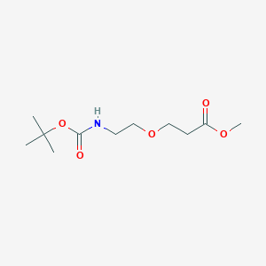 molecular formula C11H21NO5 B11728816 Methyl 3-(2-((tert-butoxycarbonyl)amino)ethoxy)propanoate 