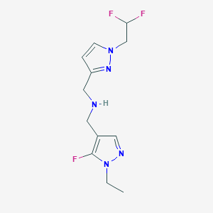 {[1-(2,2-difluoroethyl)-1H-pyrazol-3-yl]methyl}[(1-ethyl-5-fluoro-1H-pyrazol-4-yl)methyl]amine