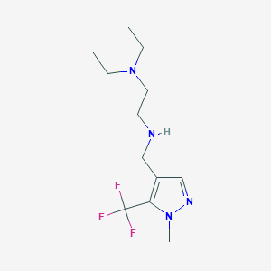 [2-(diethylamino)ethyl]({[1-methyl-5-(trifluoromethyl)-1H-pyrazol-4-yl]methyl})amine