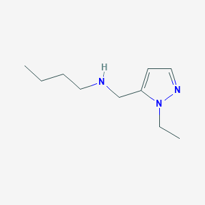 molecular formula C10H19N3 B11728863 Butyl[(1-ethyl-1H-pyrazol-5-yl)methyl]amine 