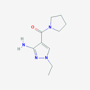 1-Ethyl-4-(pyrrolidin-1-ylcarbonyl)-1H-pyrazol-3-amine