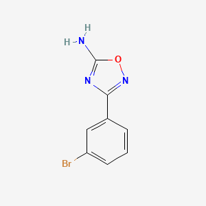 molecular formula C8H6BrN3O B11728916 3-(3-Bromophenyl)-1,2,4-oxadiazol-5-amine 