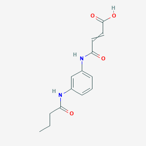 (E)-4-[3-(Butyrylamino)anilino]-4-oxo-2-butenoicacid