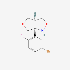 (3aR,6aR)-6a-(5-bromo-2-fluorophenyl)-hexahydrofuro[3,4-c][1,2]oxazole