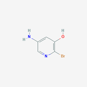 molecular formula C5H5BrN2O B11728943 5-Amino-2-bromo-3-hydroxypyridine 