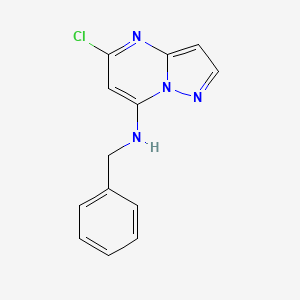 molecular formula C13H11ClN4 B11729006 N-benzyl-5-chloropyrazolo[1,5-a]pyrimidin-7-amine 