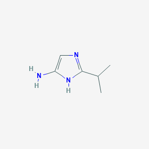 molecular formula C6H11N3 B11729029 2-(1-Methylethyl)-1H-imidazol-4-amine CAS No. 1314914-81-2