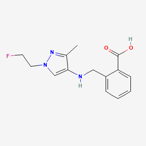 2-({[1-(2-fluoroethyl)-3-methyl-1H-pyrazol-4-yl]amino}methyl)benzoic acid