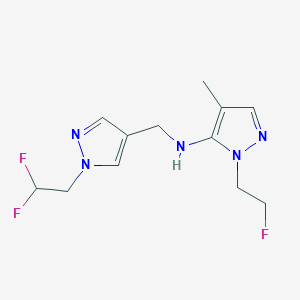 N-{[1-(2,2-difluoroethyl)-1H-pyrazol-4-yl]methyl}-1-(2-fluoroethyl)-4-methyl-1H-pyrazol-5-amine