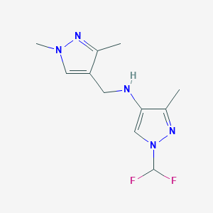 1-(difluoromethyl)-N-[(1,3-dimethyl-1H-pyrazol-4-yl)methyl]-3-methyl-1H-pyrazol-4-amine