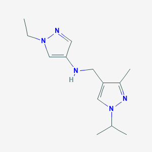 1-ethyl-N-{[3-methyl-1-(propan-2-yl)-1H-pyrazol-4-yl]methyl}-1H-pyrazol-4-amine