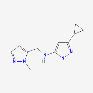 3-cyclopropyl-1-methyl-N-[(1-methyl-1H-pyrazol-5-yl)methyl]-1H-pyrazol-5-amine