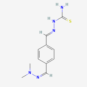 molecular formula C11H15N5S B11729103 [(Z)-({4-[(E)-(2,2-dimethylhydrazin-1-ylidene)methyl]phenyl}methylidene)amino]thiourea 