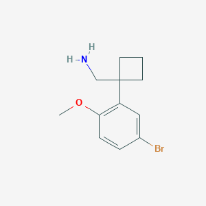 1-(5-Bromo-2-methoxyphenyl)cyclobutanemethanamine