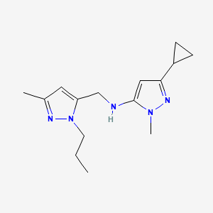 3-cyclopropyl-1-methyl-N-[(3-methyl-1-propyl-1H-pyrazol-5-yl)methyl]-1H-pyrazol-5-amine