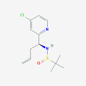 N-[(1S)-1-(4-chloropyridin-2-yl)but-3-en-1-yl]-2-methylpropane-2-sulfinamide