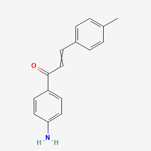 molecular formula C16H15NO B11729156 (2E)-1-(4-aminophenyl)-3-(4-methylphenyl)prop-2-en-1-one CAS No. 25870-74-0