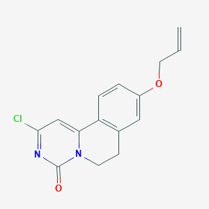 molecular formula C15H13ClN2O2 B11729254 9-(allyloxy)-2-chloro-6,7-dihydro-4H-pyrimido[6,1-a]isoquinolin-4-one 