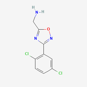 1-[3-(2,5-Dichlorophenyl)-1,2,4-oxadiazol-5-yl]methanamine