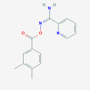 (Z)-[Amino(pyridin-2-YL)methylidene]amino 3,4-dimethylbenzoate