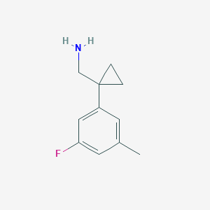 1-(3-Fluoro-5-methylphenyl)cyclopropanemethanamine