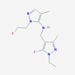 N-[(1-ethyl-5-fluoro-3-methyl-1H-pyrazol-4-yl)methyl]-1-(2-fluoroethyl)-4-methyl-1H-pyrazol-5-amine