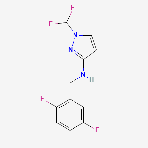 1-(difluoromethyl)-N-[(2,5-difluorophenyl)methyl]-1H-pyrazol-3-amine