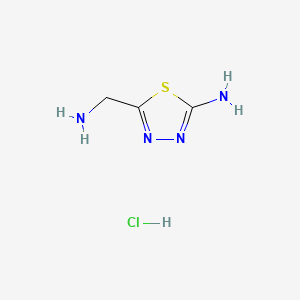 5-(Aminomethyl)-1,3,4-thiadiazol-2-amine hydrochloride