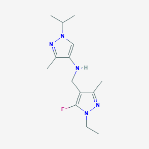 N-[(1-ethyl-5-fluoro-3-methyl-1H-pyrazol-4-yl)methyl]-3-methyl-1-(propan-2-yl)-1H-pyrazol-4-amine